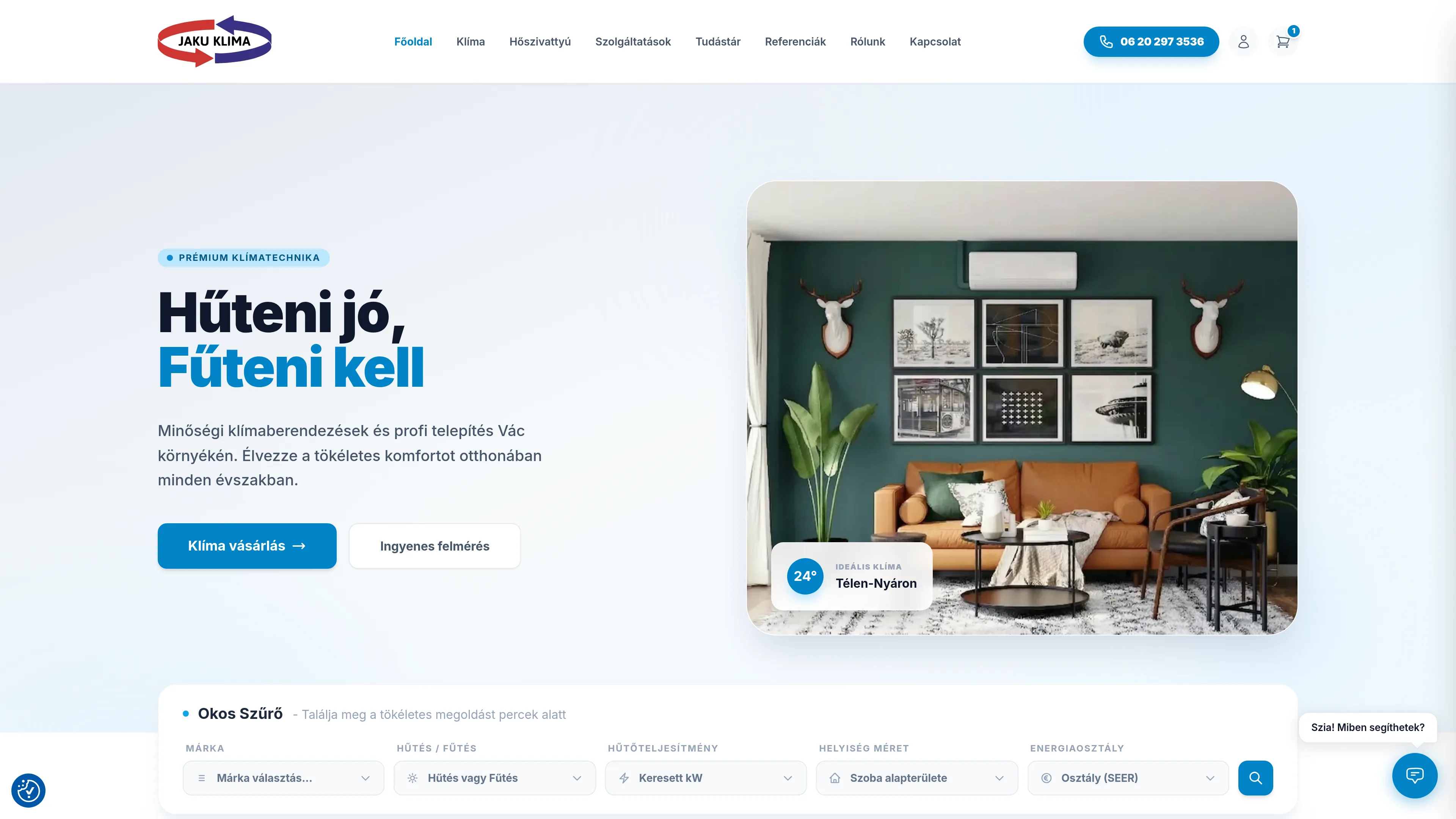 JakuKlima weboldal screenshot